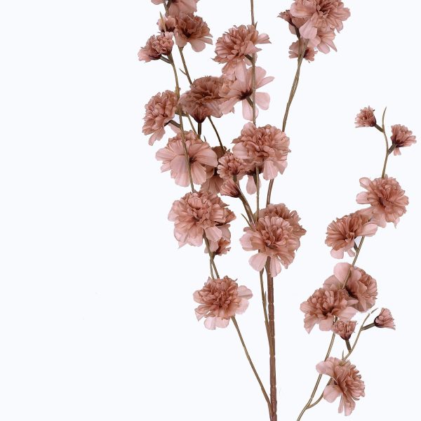 2 Branches | 42" Dusty Rose Artificial Carnation Flower Spray, Silk Flower Bouquet - Image 12