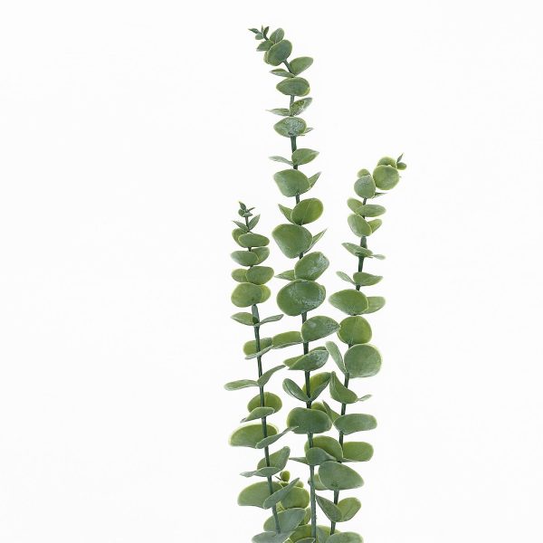 3 Bushes | 30" Artificial Eucalyptus Leaves Spray, Faux Greenery Stems - Frosted Green - Image 11