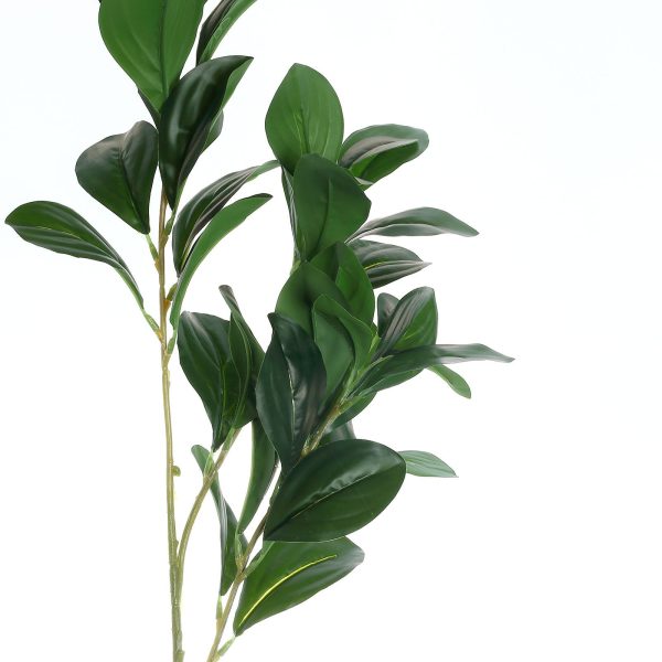 2 Pack | 26" Artificial Green Lemon Leaf Stem, Faux Greenery Spray - Image 9