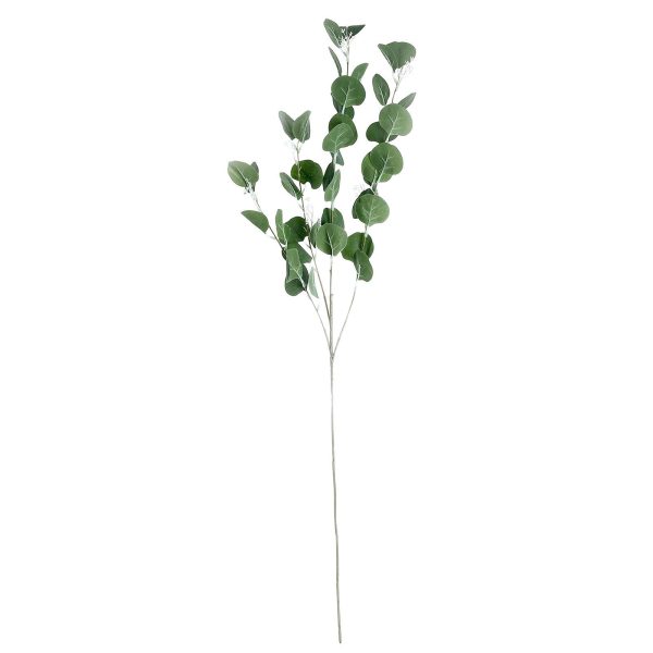 2 Bushes | 40" Green Artificial Eucalyptus Stems, Silver Dollar Eucalyptus Leaves Spray - Image 3