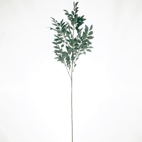 2 Stems | 42" Honey Locust Leaves Spray, Artificial Greenery - Frosted Dark Green - Image 3