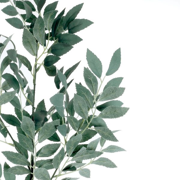 2 Stems | 42" Honey Locust Leaves Spray, Artificial Greenery - Frosted Dark Green - Image 2