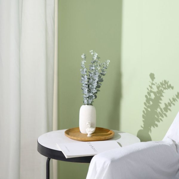 30 Stems | 17" Tall Faux Eucalyptus Bushes Artificial Greenery Spray, Fake Eucalyptus Branches – Frosted Green - Image 12