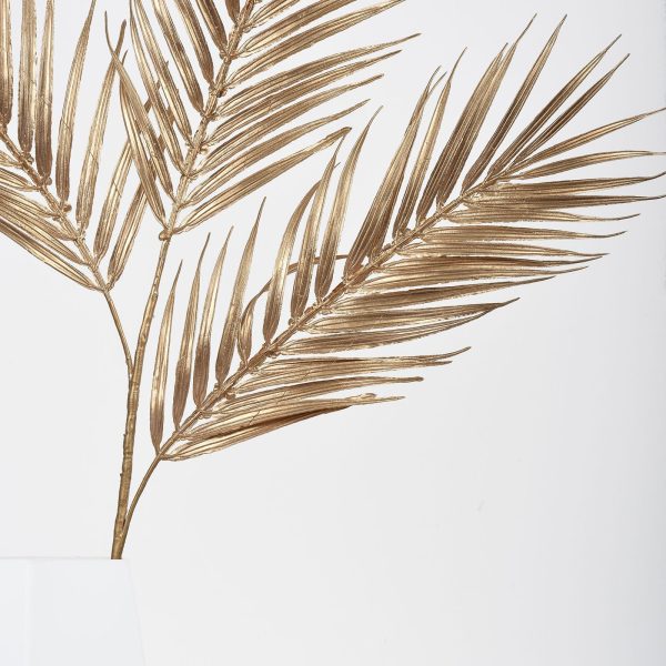 Pack of 2 | 32" Metallic Gold Artificial Palm Leaf Spray, Vase Filler Wedding Floral Decoration - Image 8