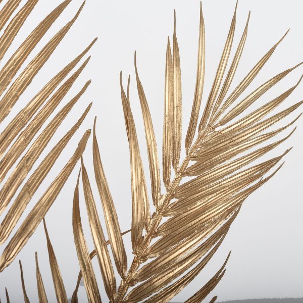 Pack of 2 | 32" Metallic Gold Artificial Palm Leaf Spray, Vase Filler Wedding Floral Decoration - Image 9