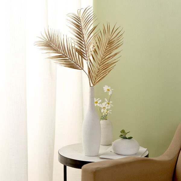 Pack of 2 | 32" Metallic Gold Artificial Palm Leaf Spray, Vase Filler Wedding Floral Decoration - Image 2