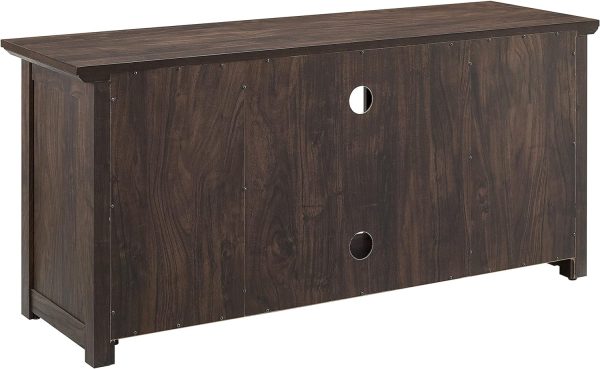 KF1005DW Camden -Inch Low Profile TV Stand With Electric Fireplace, Dark Walnut - Image 9