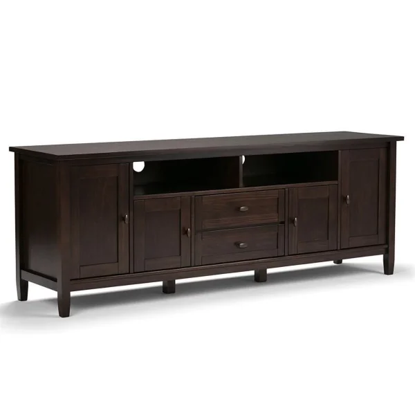 Home Square 2-Piece Set with 72"TV Media Stand and 20"End Side Table - Image 3