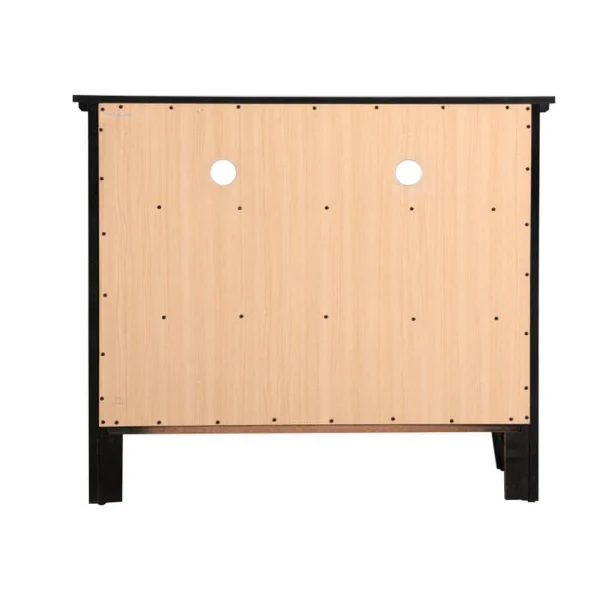 Maklaine Modern Wood 4 Drawer TV Stand with Drawers in Black - Image 5