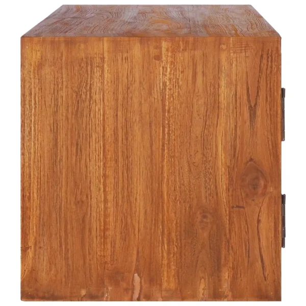 Irfora Wall-mounted TV Stand 70.9"x11.8"x11.8"Solid Wood Teak - Image 5