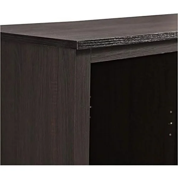 Minimal Farmhouse Electric Fireplace TV Stand Console Rustic Wood Entertainment Center With Storage, For TV's Up To 64", In Espresso - Image 2