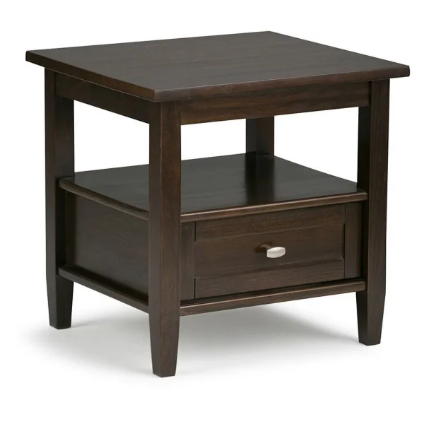Home Square 2-Piece Set with 72"TV Media Stand and 20"End Side Table - Image 2