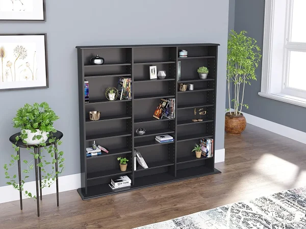 HAOFEI Triple Width Wall Storage, Black - Image 5