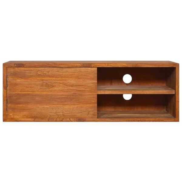 Irfora Wall-mounted TV Stand 70.9"x11.8"x11.8"Solid Wood Teak - Image 4