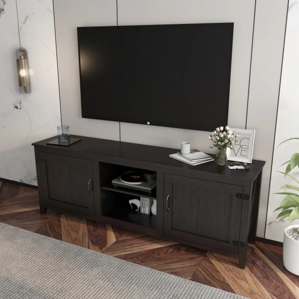 Sleek Media Console for Modern Spaces - 105.0 - Elevate Organization - Image 5