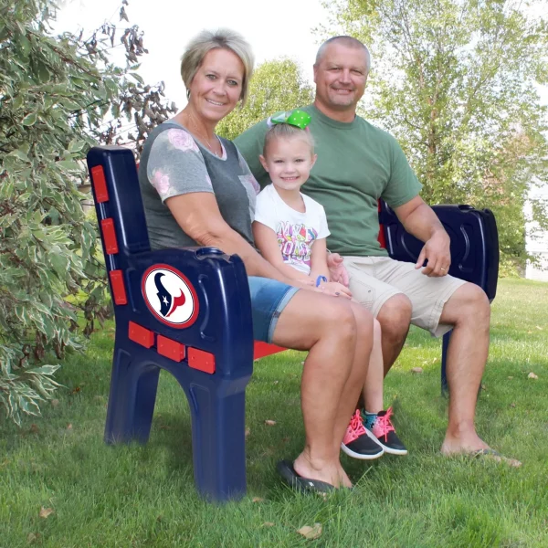 Houston Texans Park Bench - Image 2