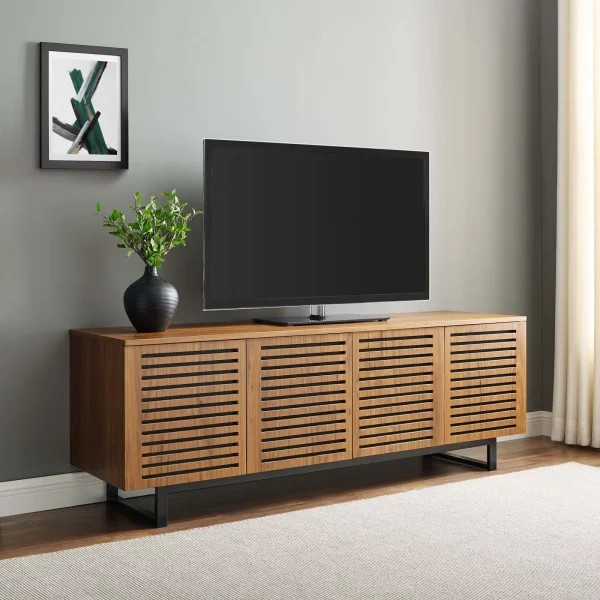 Modway Parker 73"TV Stand in Walnut