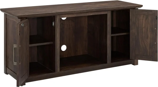 KF1005DW Camden -Inch Low Profile TV Stand With Electric Fireplace, Dark Walnut - Image 8