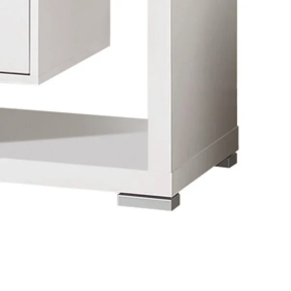 HomeStock's spacious Modern Style Tv Console, White - Image 2