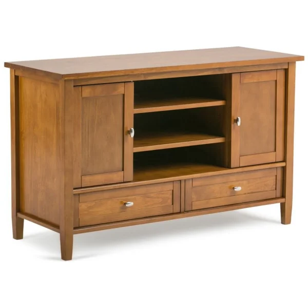 Home Square 3-Piece Set with 47"TV Media Stand up to 50"& 2 14"Side Table - Image 3