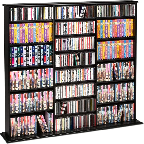 HAOFEI Triple Width Wall Storage, Black