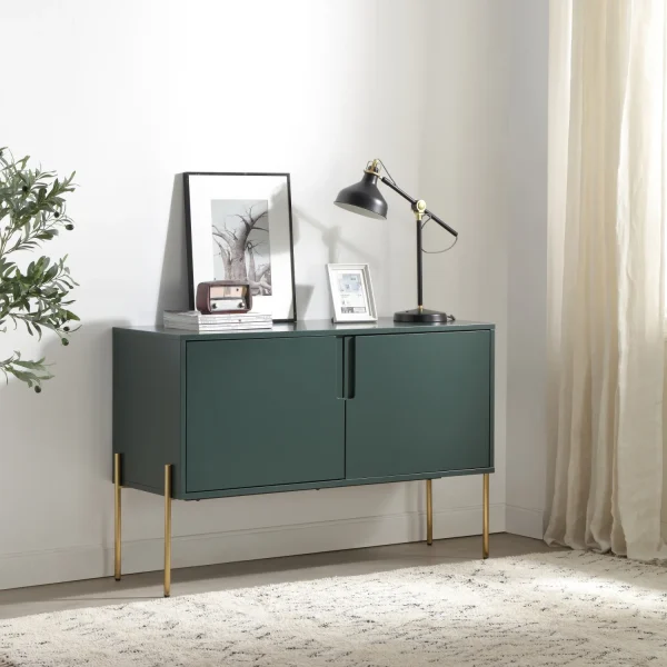Sleek  Modern and Stylish Entertainment TV Stand Sideboard Buffet Table - Functional Furniture with Ample Storage Space for Living Room or Kitchen. - Image 2