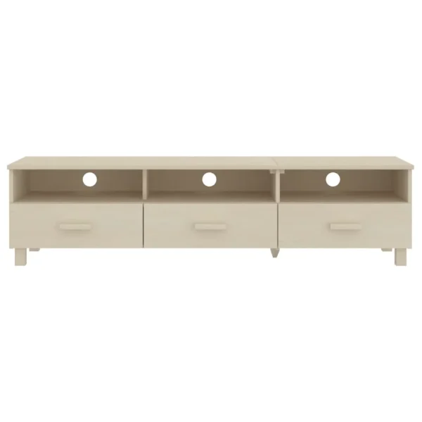 Irfora TV Stand HAMAR Honey Brown 62.2"x15.7"x15.7"Solid Wood Pine - Image 3