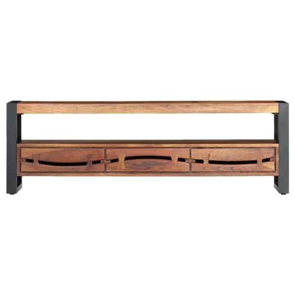 Irfora parcel,Table Room Bedroom Media Console Tv Cabinet Tv Console Stand Entertainment Tv Stand 55.1"x11.8"x17.7"Wood Console Table Stand Tv 11.8 X 17.7 Console With Televisions Style | Wooden - Image 4