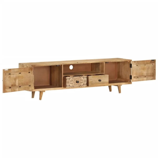 Irfora TV Stand 55.1"x11.8"x15.7"Solid Wood Mango - Image 3