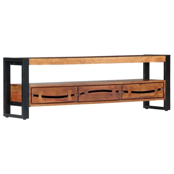 Irfora parcel,Table Room Bedroom Media Console Tv Cabinet Tv Console Stand Entertainment Tv Stand 55.1"x11.8"x17.7"Wood Console Table Stand Tv 11.8 X 17.7 Console With Televisions Style | Wooden - Image 3