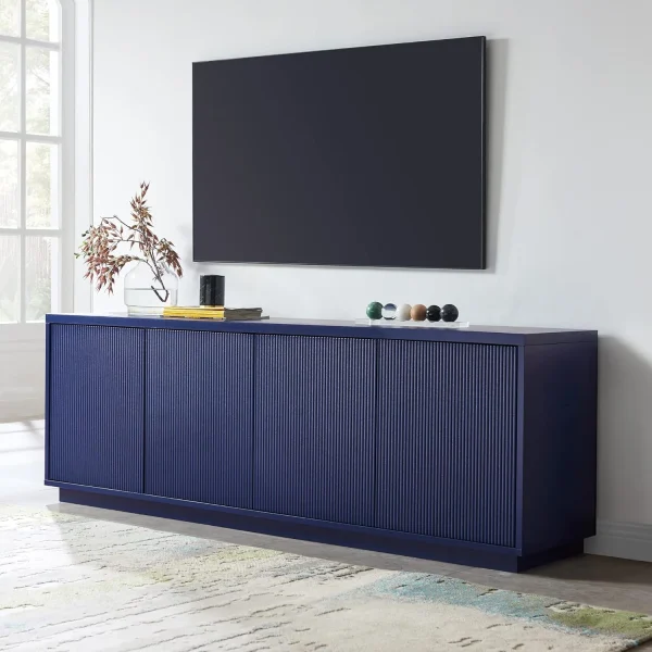 Hanson TV Stand, 70"Wide, Blue - Image 6