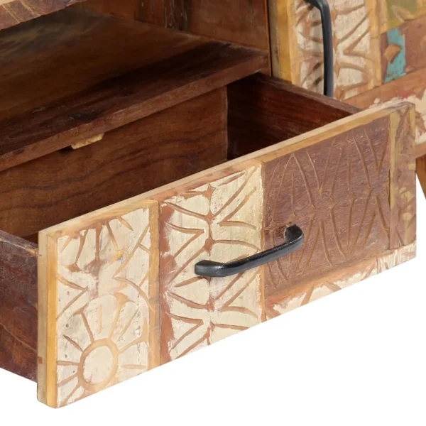 Hand Carved TV Cabinet 47.2"x11.8"x15.7"Solid Reclaimed Wood - Image 7