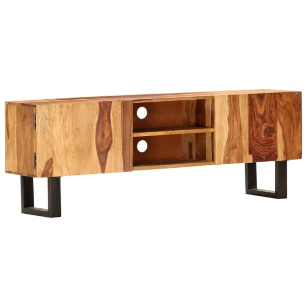 Irfora TV Stand 51.2"x11.8"x18.5"Solid Wood Sheesham
