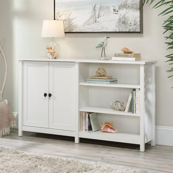 Home Square 2-Piece Set with 43"TV Console for TVs and Modern 3-Shelf Bookcase - Image 6