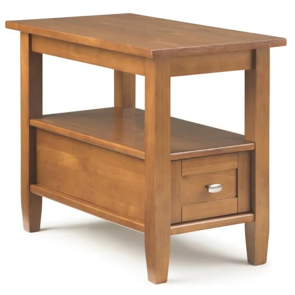 Home Square 3-Piece Set with 47"TV Media Stand up to 50"& 2 14"Side Table - Image 2