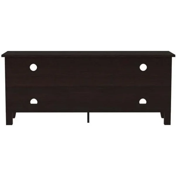 Minimal Farmhouse Electric Fireplace TV Stand Console Rustic Wood Entertainment Center With Storage, For TV's Up To 64", In Espresso - Image 6