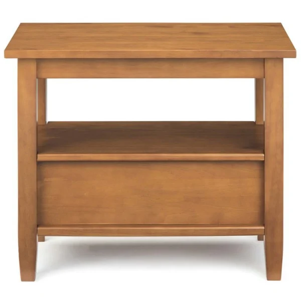 Home Square 3-Piece Set with 47"TV Media Stand up to 50"& 2 14"Side Table - Image 5