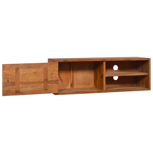 Irfora Wall-mounted TV Stand 70.9"x11.8"x11.8"Solid Wood Teak - Image 3