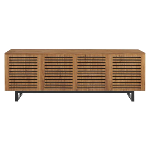 Modway Parker 73"TV Stand in Walnut - Image 4