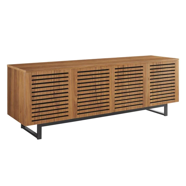 Modway Parker 73"TV Stand in Walnut - Image 2